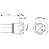 Встраиваемые разъемы - SACC-CI-M12FS-4CON-L180 THR - 1439942