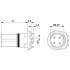 Встраиваемые разъемы - SACC-CI-M12FS-4CON-L180 SH THR - 1439955
