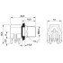 Встраиваемые разъемы - SACC-DSIV-M 8FS-3CON-L 90 - 1524788