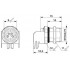 Встраиваемые разъемы - SACC-DSI-M8FS-4CON-M10-L90 SH - 1456158