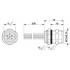 Встраиваемые разъемы - SACC-DSI-M8FS-6CON-M10/0,5 - 1456103