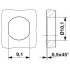 Встраиваемые разъемы - SACC-E-M8FS-8CON-M10/0,5 - 1424231