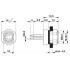 Встраиваемые разъемы - SACC-DSI-M 8FS-4CON-L180 - 1694376