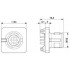 Встраиваемые разъемы - SACC-SQ-M12MSD-4CON-20-L180 - 1456394