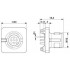 Встраиваемые разъемы - SACC-SQ-M12MS-5CON-20-L180 - 1456433