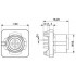 Встраиваемые разъемы - SACC-SQ-M12FS-4CON-20-L180 - 1456420