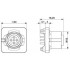 Встраиваемые разъемы - SACC-SQ-M12FSB-5CON-20-L180 - 1456462