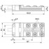 Коробка датчика и исполнительного элемента - SACB-6/ 6-10,0PUR SCO P - 1452466