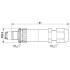 Разъем - SACC-M12MS-5CON-PG9-M SKIN - 1556825