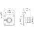 Фланец - SACC-MSQ-M12MS-25-3,2 SCO - 1419959
