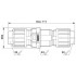 Кабельный соединитель - QPD CW 4X2,5/2X9-14 GY - 1582527
