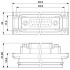 Монтажная рама D-SUB - VS-15-A-GC-BU/BU - 1689718