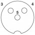 Кабель для датчика / исполнительного элемента - SAC-3P-M12MS/5,0-PUR/M12FS 345 - 1402561