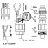 Соединитель для датчика/исполнительного устройства - SACC-M 8MS-3QO-0,25-M - 1441008