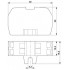 Сдвоенная фланцевая миниклемма - MSDBV 2,5-F BU - 3249185