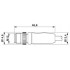 Кабель для датчика / исполнительного элемента - SAC-5P-M12MS/0,3-600/M12FS FB - 1404097