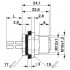 Встраиваемые разъемы - SACC-DSI-M12FSS-4CON-M16/0,5PE - 1424133
