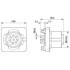 Встраиваемые разъемы - SACC-SQ-M12FS-8CON-20-L180 - 1408573