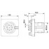 Встраиваемые разъемы - SACC-SQ-M12MS-8CON-20-L180 - 1408574
