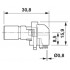 Встраиваемые разъемы - SACC-CI-M12MS-12CON-L90 - 1424194