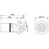 Встраиваемые разъемы - SACC-CI-M12MSS-4CON-L180 TOR P - 1418343