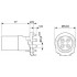 Встраиваемые разъемы - SACC-CI-M12FST-4CON-L180 THR - 1406411