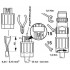 Соединитель для датчика/исполнительного устройства - SACC-M12MS-4QO-0,75-M - 1641785