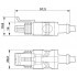 Кабель для датчика / исполнительного элемента - SAC-2P- 1,5-PUR/SUSFS - 1410748