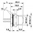 Встраиваемые разъемы - SACC-DSI-M12FS-4P-M16XL/0,5 - 1411584