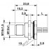 Встраиваемые разъемы - SACC-DSI-M12MS-5P-M16XL/0,5 - 1411593