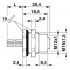 Встраиваемые разъемы - SACC-DSI-M12FSB-5P-M16XL/0,5 - 1411587