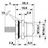 Встраиваемые разъемы - SACC-DSI-M12FS-8P-M16XL/0,5 - 1411588