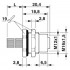 Встраиваемые разъемы - SACC-DSI-M12FS-12P-M16XL/0,5 - 1411589