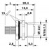 Встраиваемые разъемы - SACC-DSI-M12FS-17P-M16XL/0,5 - 1411590