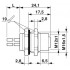 Встраиваемые разъемы - SACC-DSI-M12FST-4P-M16XL/0,5 - 1411599