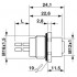 Встраиваемые разъемы - SACC-E-M12FSS-4P-M16XL/0,5 PE - 1411605