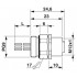 Встраиваемые разъемы - SACC-EC-M12FSB-5CON-PG9/0,5 VA - 1424023