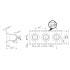 Встраиваемая гнездовая часть разъема - SACC-CI-M12FSX-8CON-L180 TOR32 - 1413446