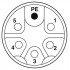 Встраиваемые разъемы - SACC-CI-M12FSM-5PE-L180 THR T - 1420823