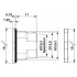 Крепежный резьбовой элемент корпуса - SACC-BP-F-M12/M15-6-SMD SCO - 1414023