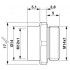 Крепежный резьбовой элемент корпуса - SACC-FP-F-M12/M14 SMD - 1412079