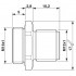 Крепежный резьбовой элемент корпуса - SACC-FP-M-M12/M14 SMD - 1412078