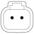 Кабель для датчика / исполнительного элемента - SAC-2P-DTMS/ 1,5-PUR/DTFS - 1414993