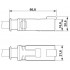 Кабель для датчика / исполнительного элемента - SAC-4P-DTMS/ 5,0-PUR - 1415014