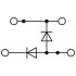 Клеммный блок - PTTB 2,5-2DIO/UR-O/UR-UL - 3211433
