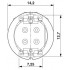 Встраиваемые разъемы - SACC-CIP-M12FS-4P SMD SH R32 - 1412004