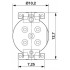 Встраиваемые разъемы - SACC-CIP-M12FS-5P SMD T - 1411937