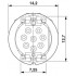 Встраиваемые разъемы - SACC-CIP-M12MS-8P SMD SH T - 1411959