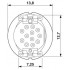 Встраиваемые разъемы - SACC-CIP-M12FS-12P SMD SH T - 1411954