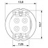 Встраиваемые разъемы - SACC-CI-M12FST-4P SMD SH T - 1411967